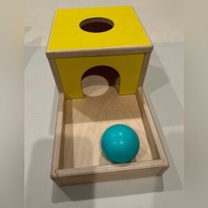 Lovevery Toys Ball Drop Wooden Box The Inspector 7-8 Month W/ 1 Ball
